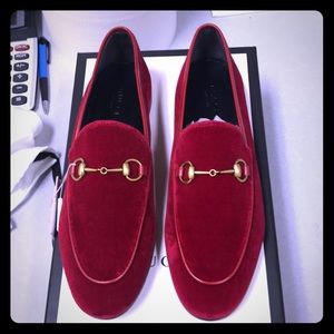 Gucci velvet horsebit Jordan loafers